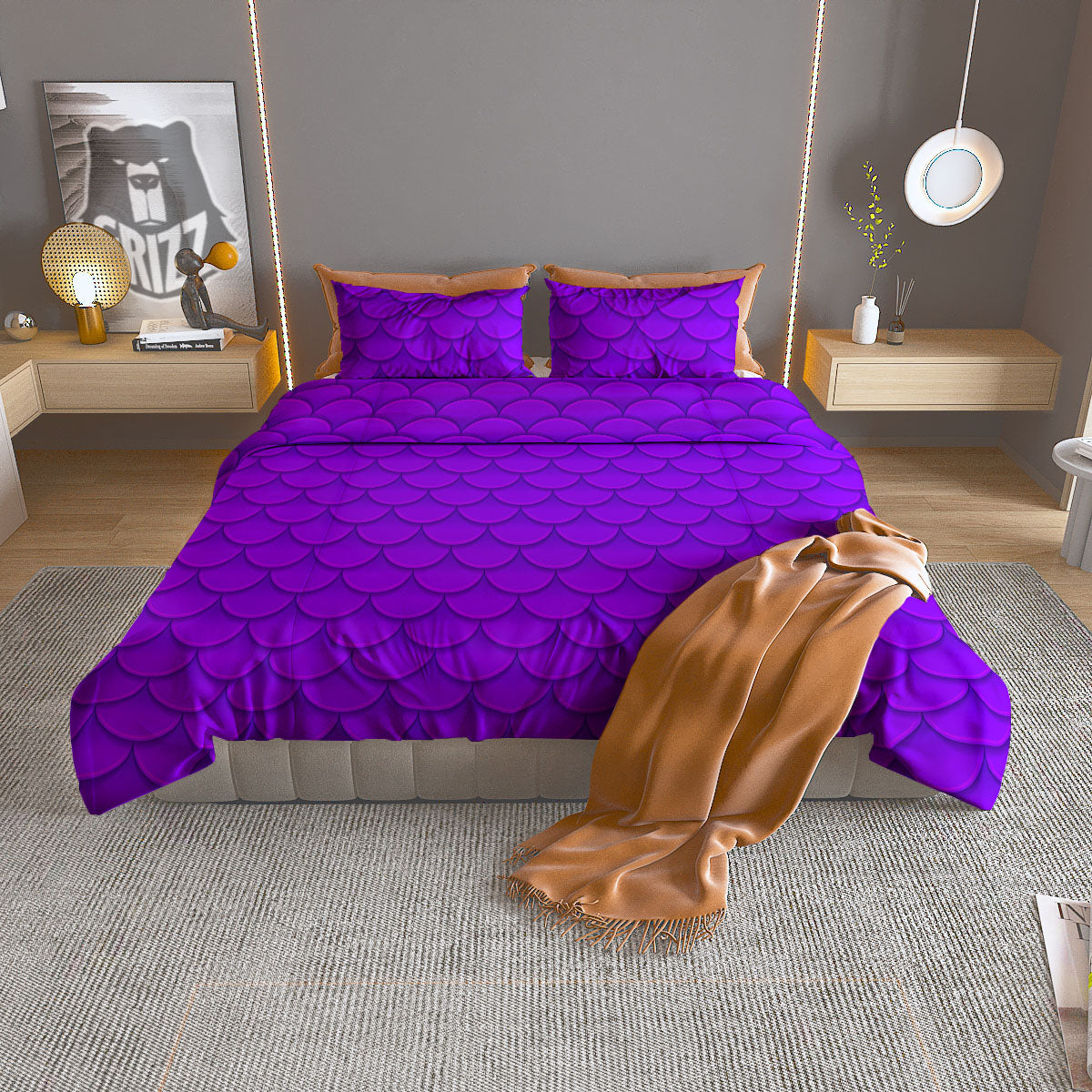 Moving Optical Illusion Twisted Spiral Duvet Cover Bedding Set