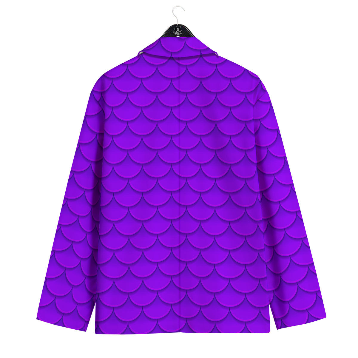 Mermaid Scales Purple Print Pattern Men's Sport Coat-grizzshop