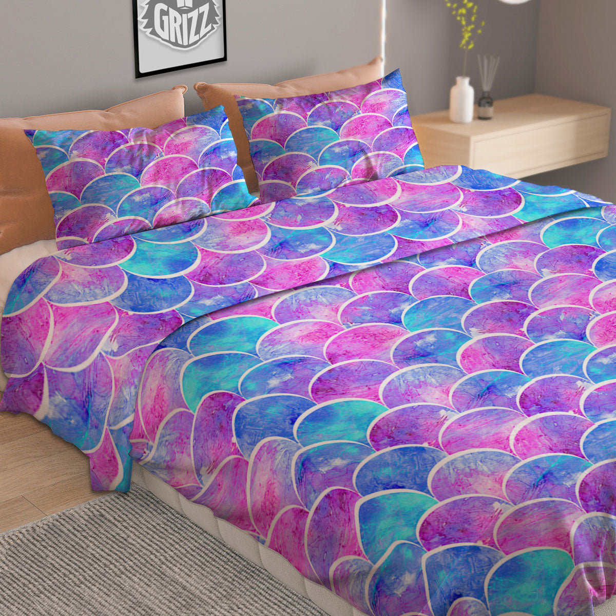 Moving Optical Illusion Yellow Big Bang Duvet Cover Bedding Set