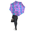 Mermaid Scales Sea Blue Print Pattern Umbrella-grizzshop