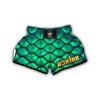 Mermaid Scales Teal Green Muay Thai Boxing Shorts-grizzshop