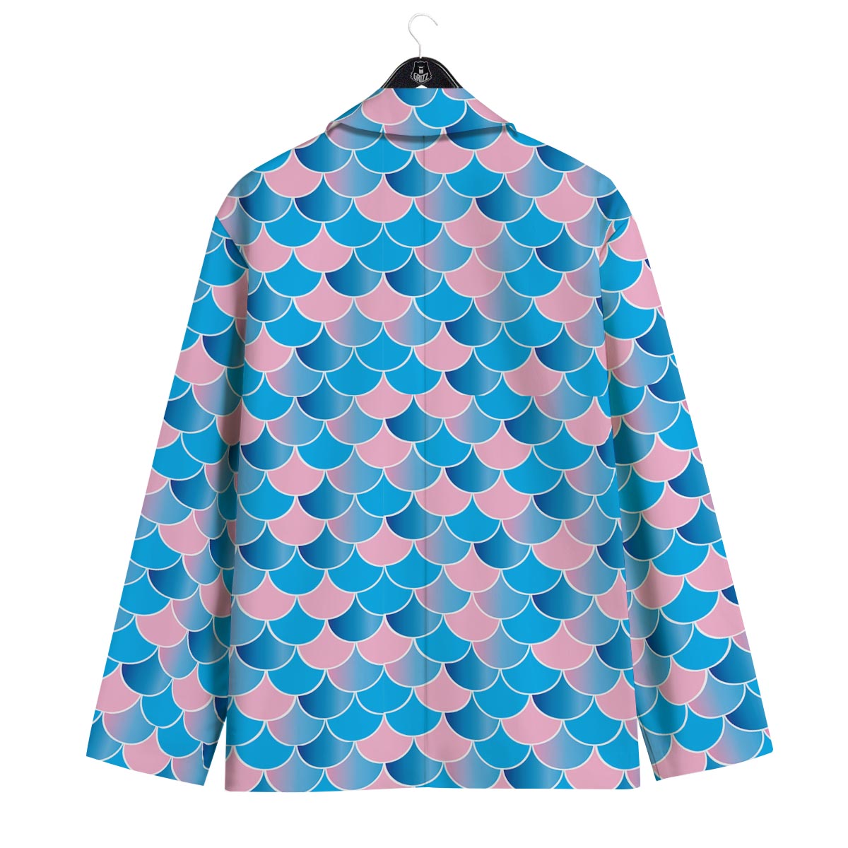 Mermaid Scales Teal Pink Print Pattern Men's Sport Coat-grizzshop
