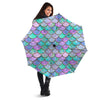 Mermaid Scales Teal Purple Print Pattern Umbrella-grizzshop