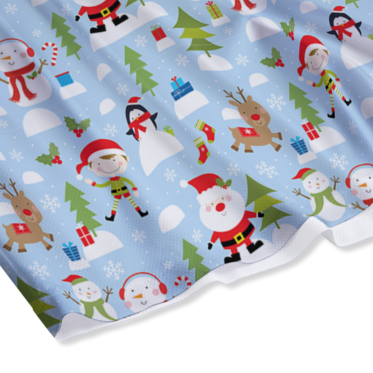 Merry Christmas Cute Print Pattern Mesh Shorts
