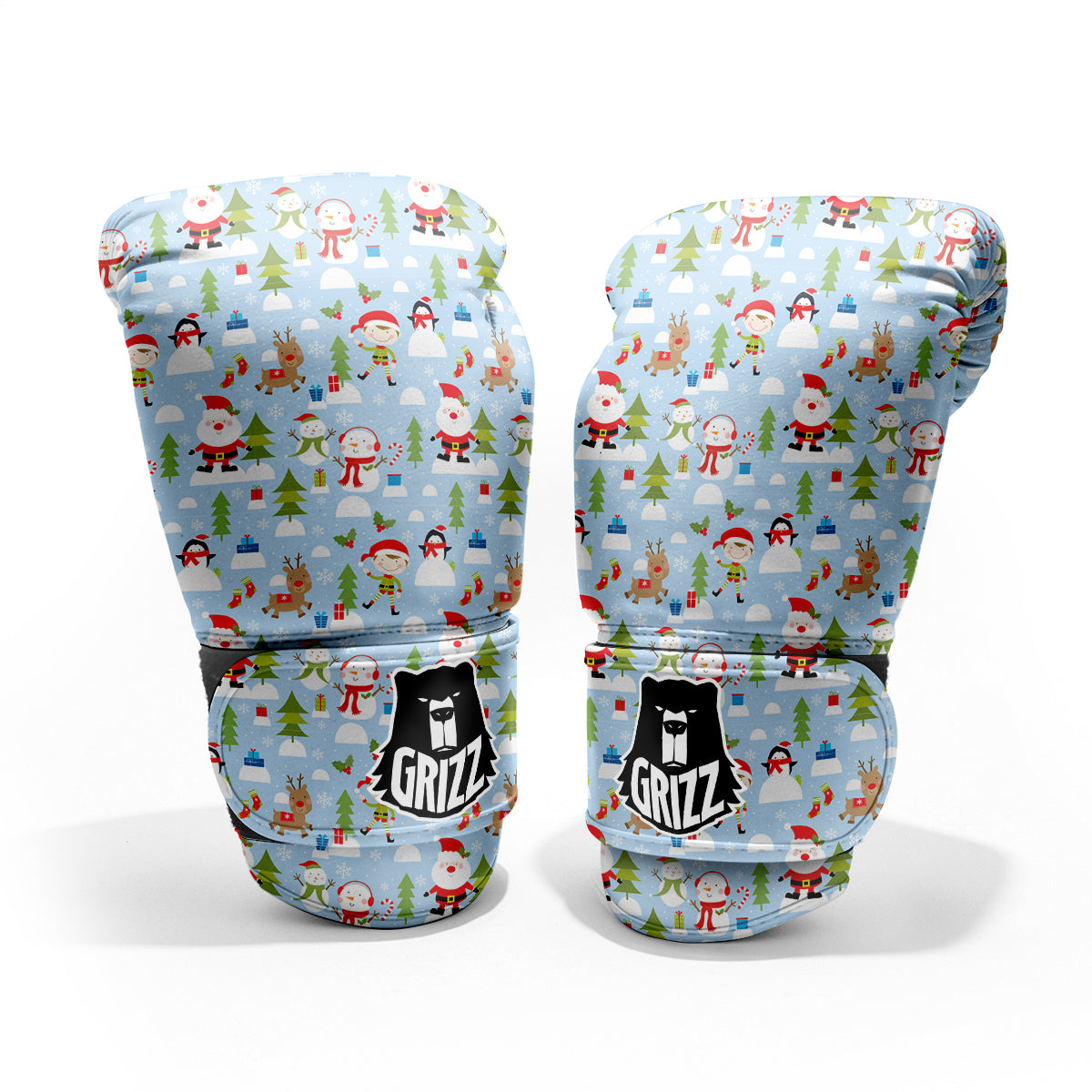 Merry Christmas Cute Print Pattern Pro Boxing Glove