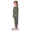 Merry Christmas Watercolor Print Pattern Kid's Pajamas-grizzshop