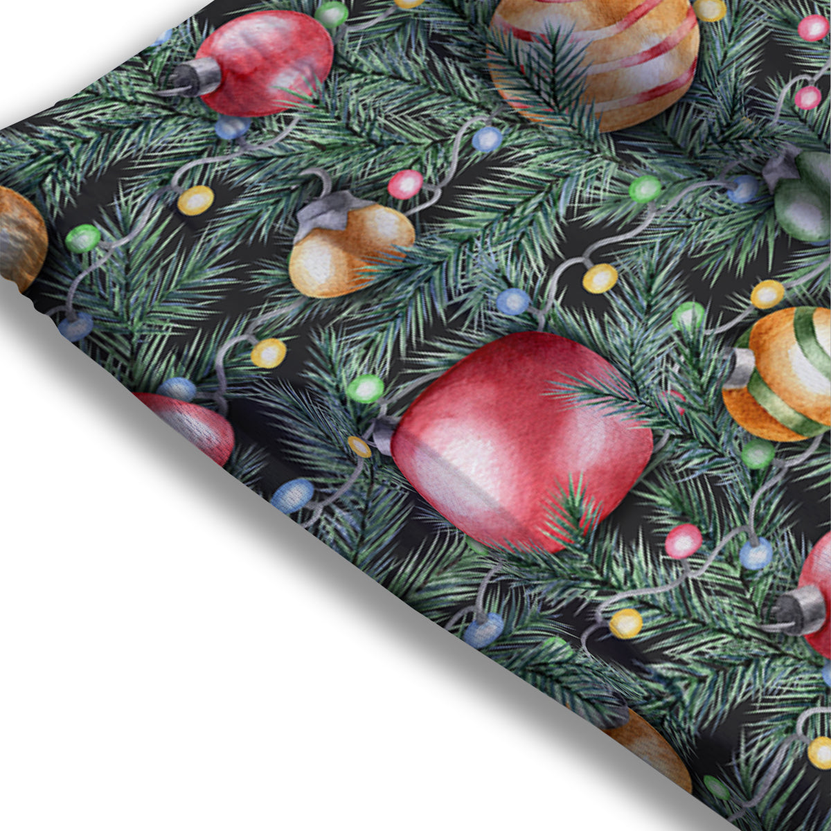 Merry Christmas Watercolor Print Pattern Mesh Shorts
