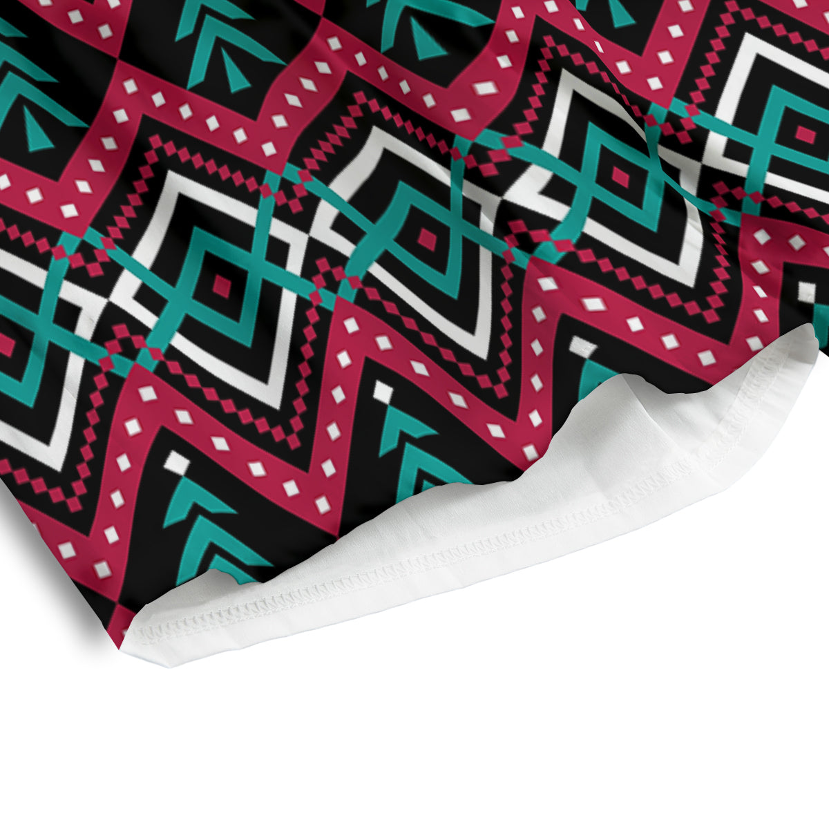 Merry Christmas Zigzag Print Pattern Men's Athletic Shorts