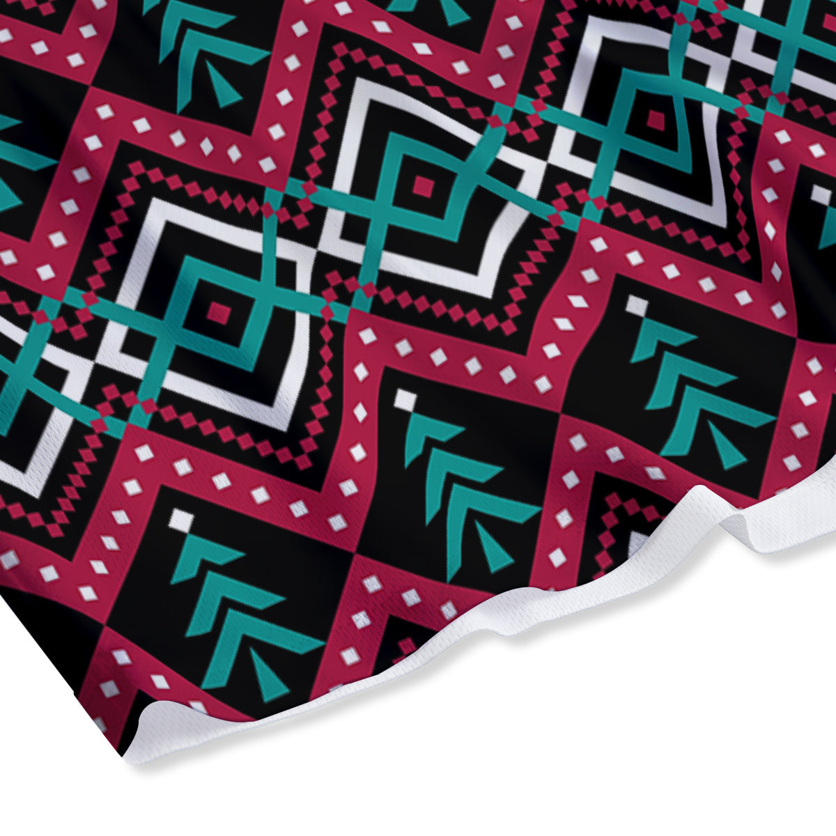 Merry Christmas Zigzag Print Pattern Mesh Shorts