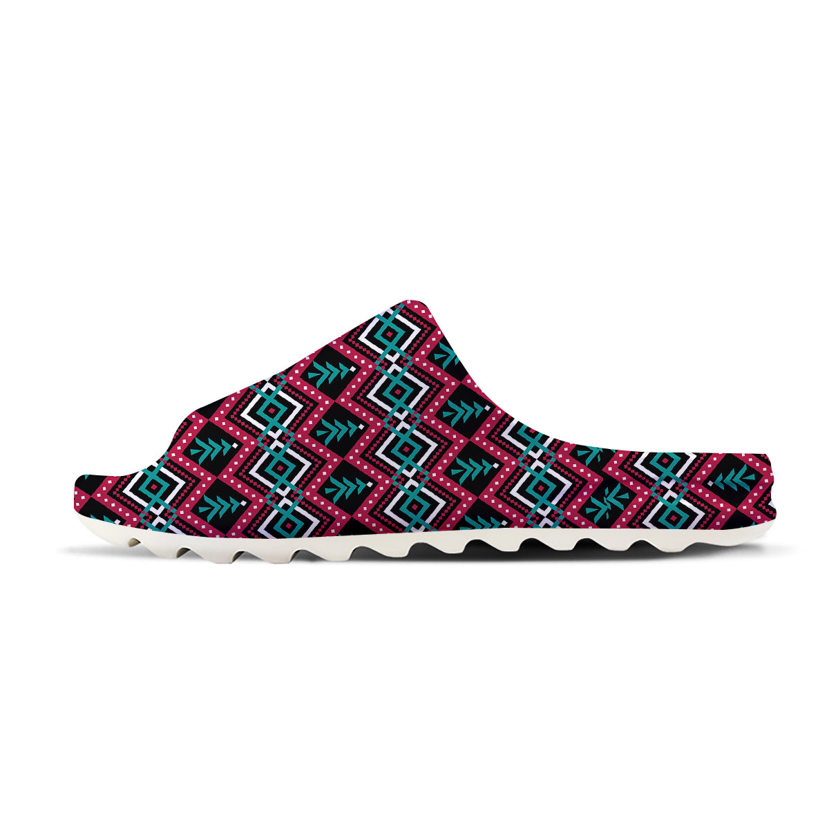 Merry Christmas Zigzag Print Pattern Sandals-grizzshop