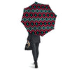 Merry Christmas Zigzag Print Pattern Umbrella-grizzshop