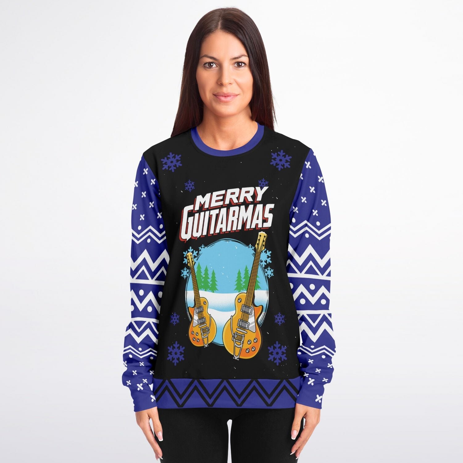 Merry Guitarmas Ugly Christmas Sweater-grizzshop