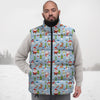 Merry Christmas Cute Print Pattern Down Vest