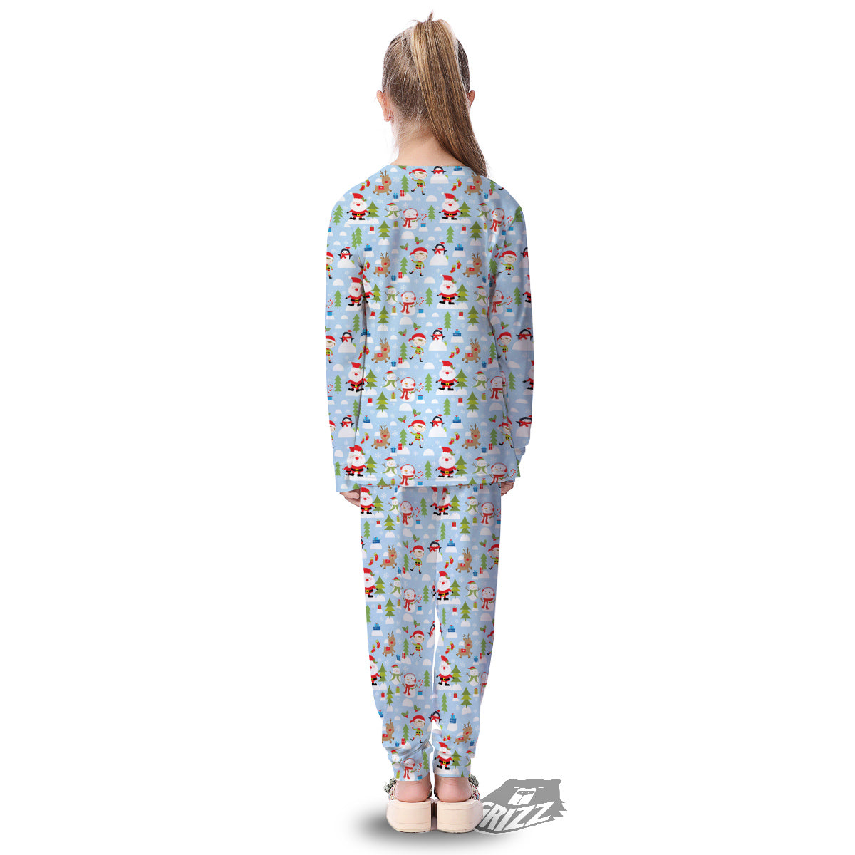 Merry Christmas Cute Print Pattern Kid's Pajamas-grizzshop