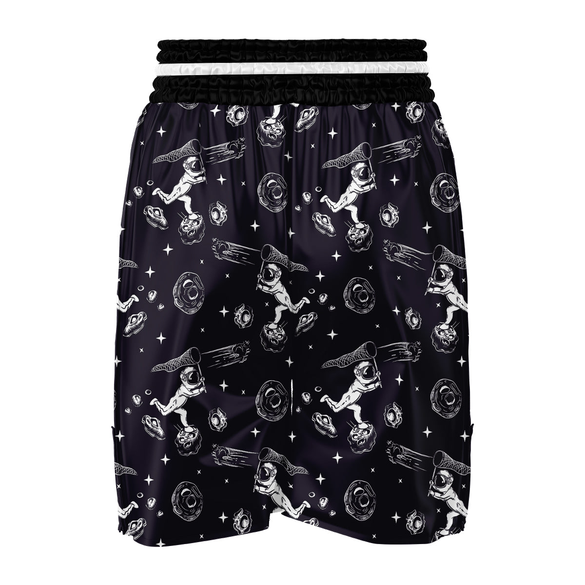 Metero Astronaut Print Pattern Boxing Shorts-grizzshop