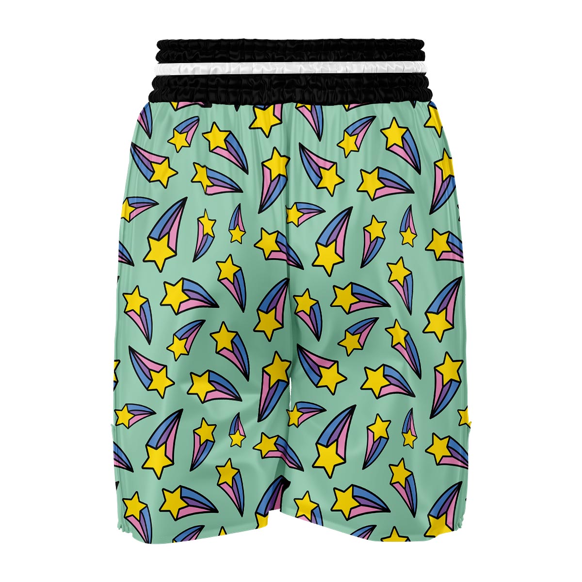 Metero Star Pattern Print Boxing Shorts-grizzshop