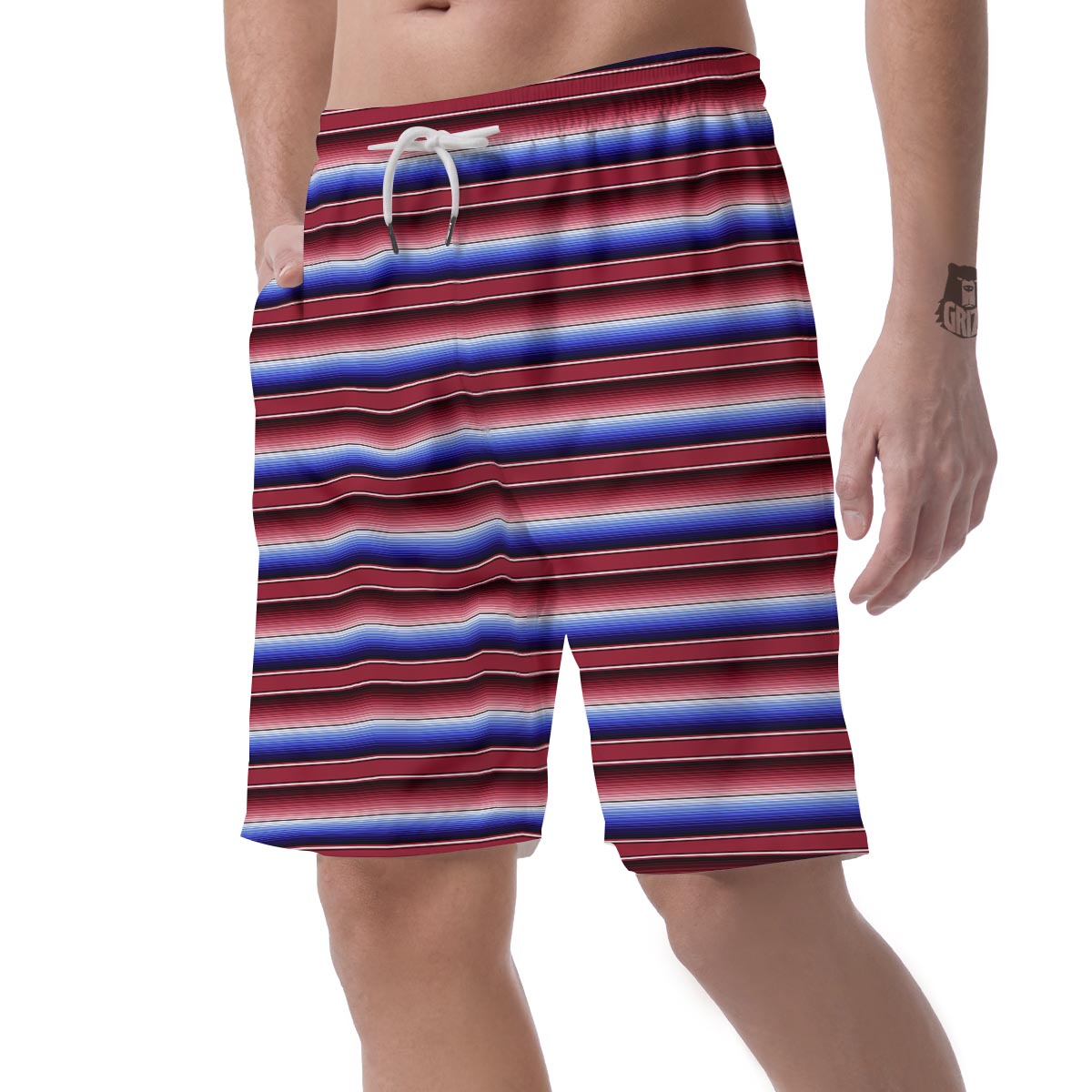 Mexican Baja Print Men's Shorts-grizzshop