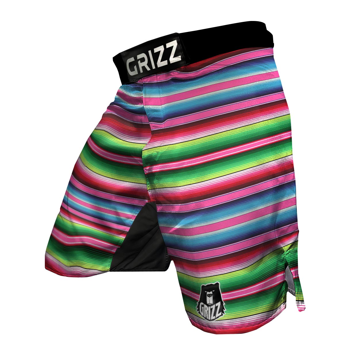 Mexican Blanket Baja Serape Pattern Print MMA Shorts-grizzshop