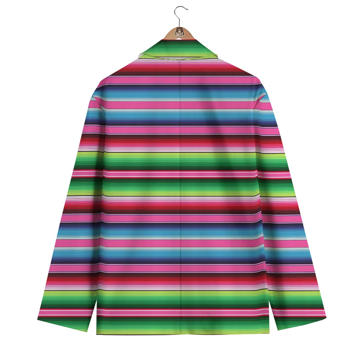 Mexican Blanket Baja Serape Pattern Print Men's Blazer-grizzshop