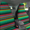 Mexican Blanket Zigzag Colorful Print Car Seat Covers-grizzshop