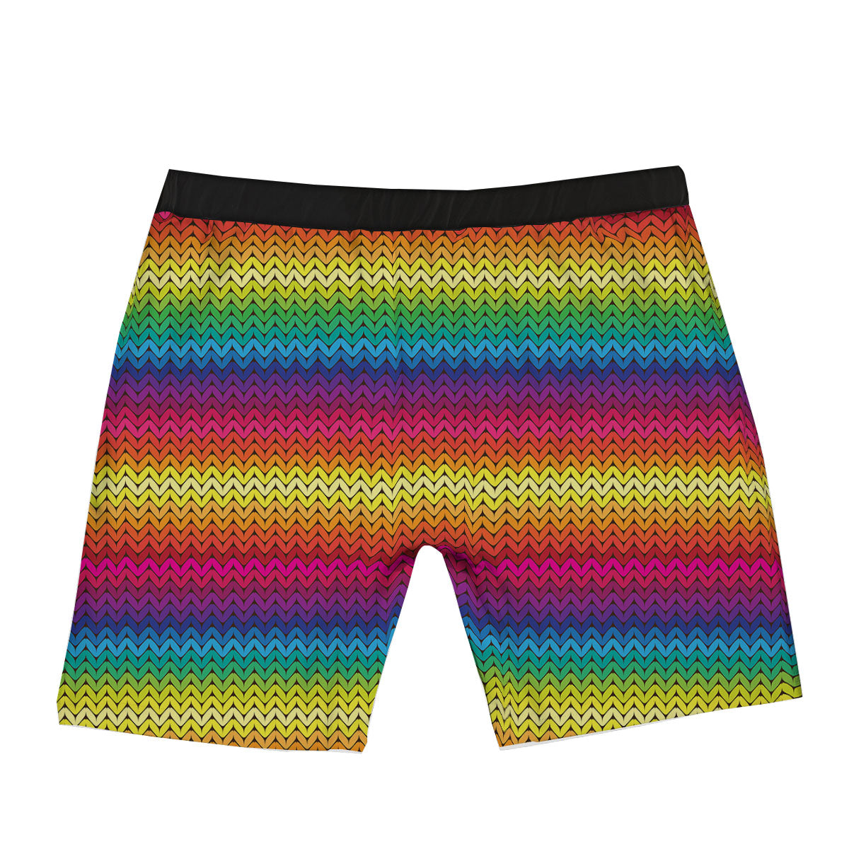 Mexican Rainbow Knitted Print Pattern Boxer Briefs-grizzshop