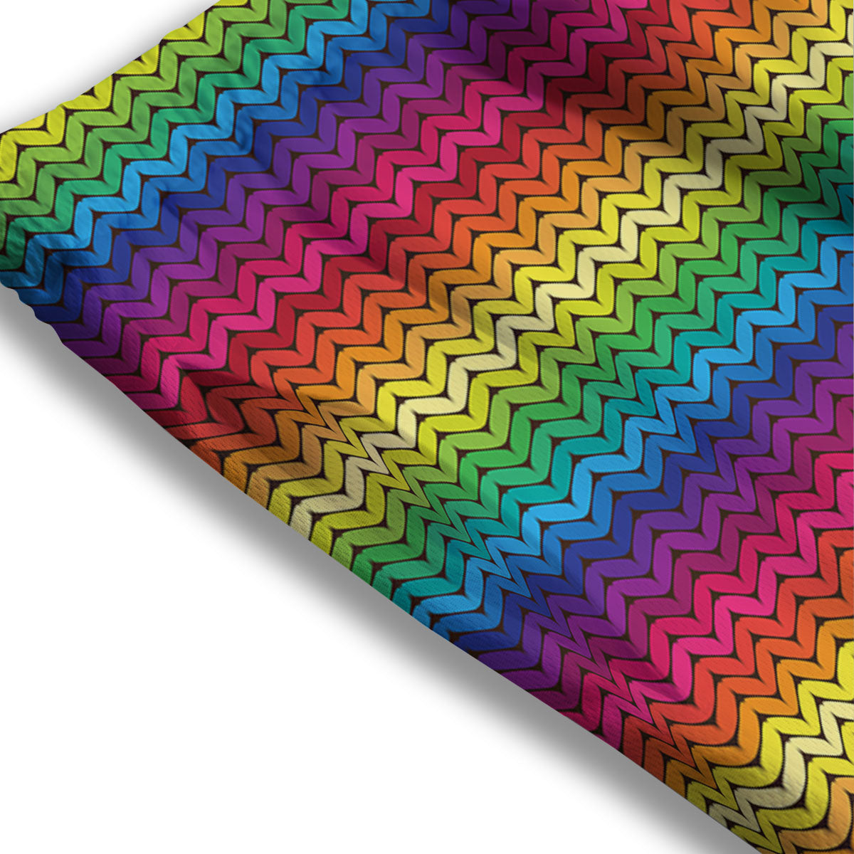 Mexican Rainbow Knitted Print Pattern Mesh Shorts