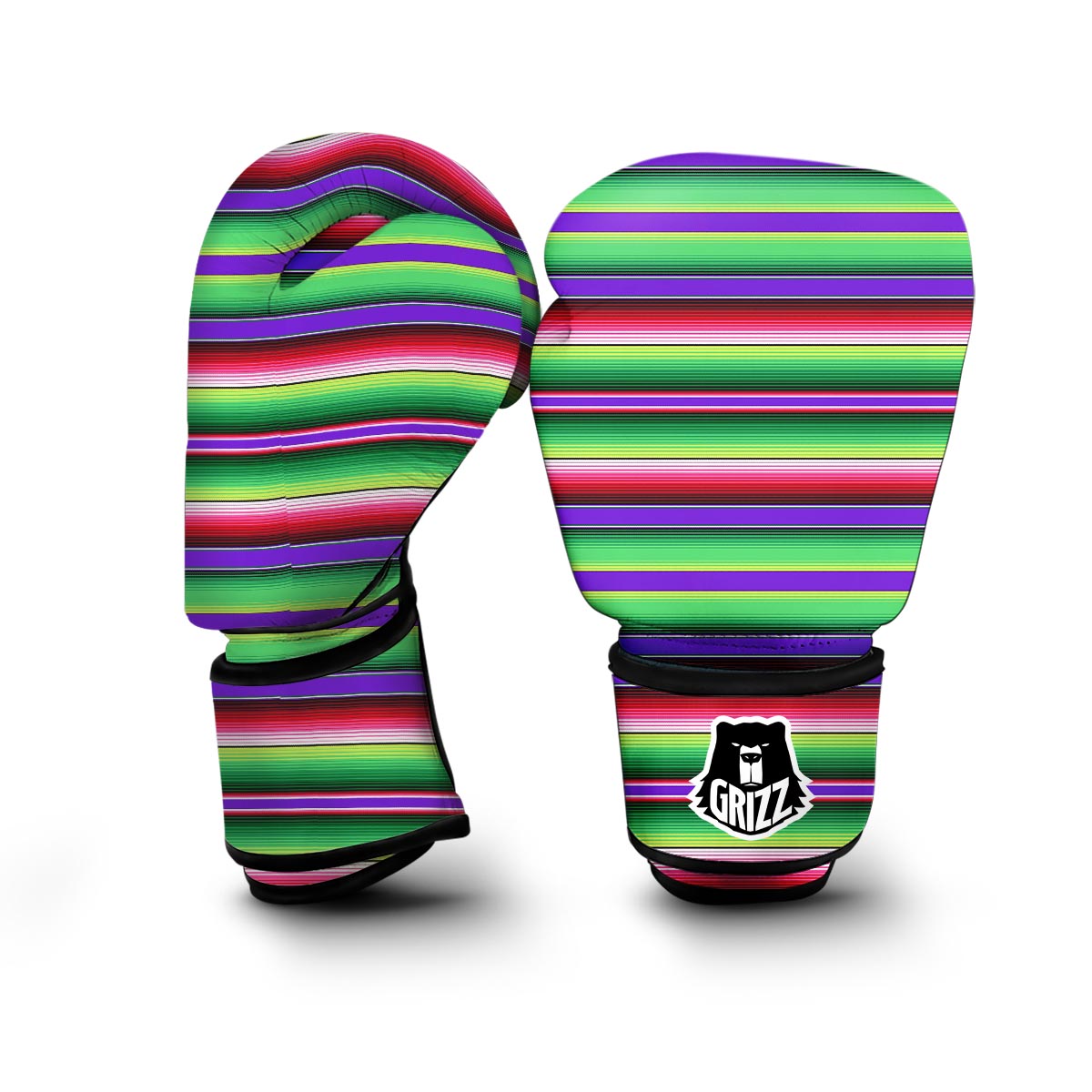 Mexican Serape Blanket Baja Pattern Print Boxing Gloves-grizzshop
