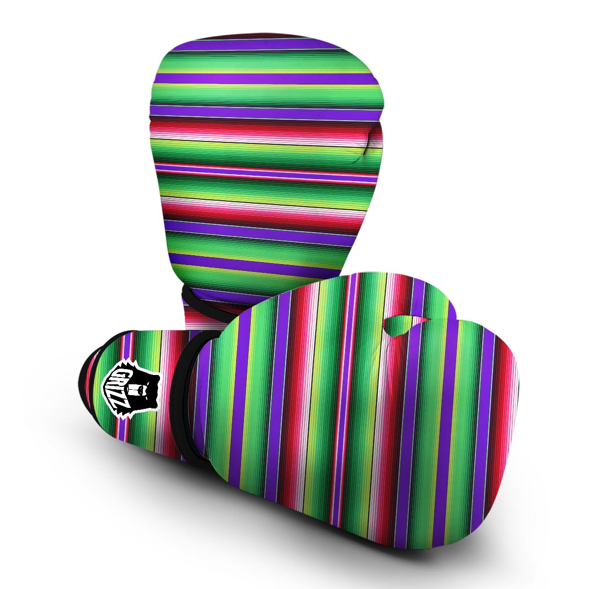 Mexican Serape Blanket Baja Pattern Print Boxing Gloves-grizzshop
