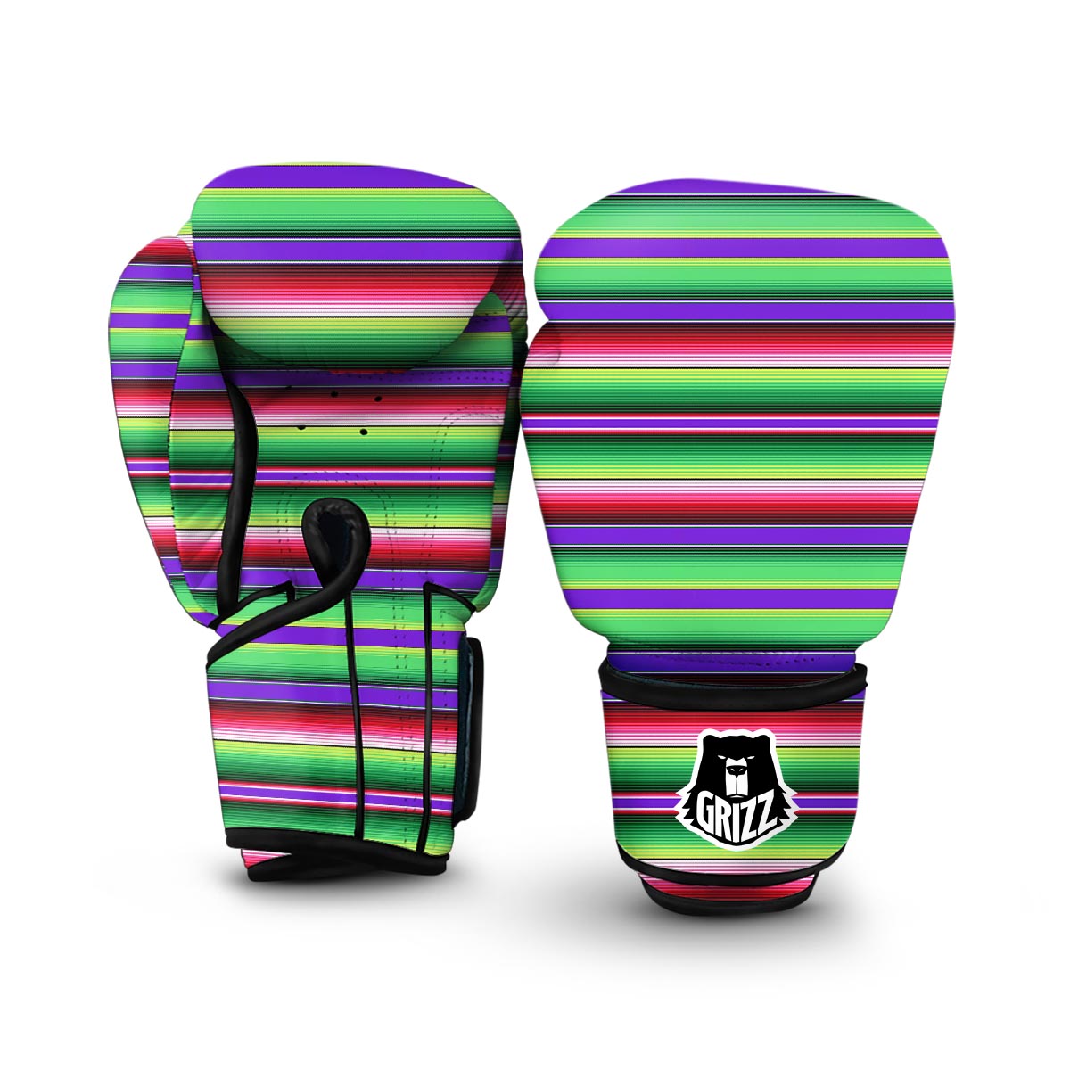 Mexican Serape Blanket Baja Pattern Print Boxing Gloves-grizzshop