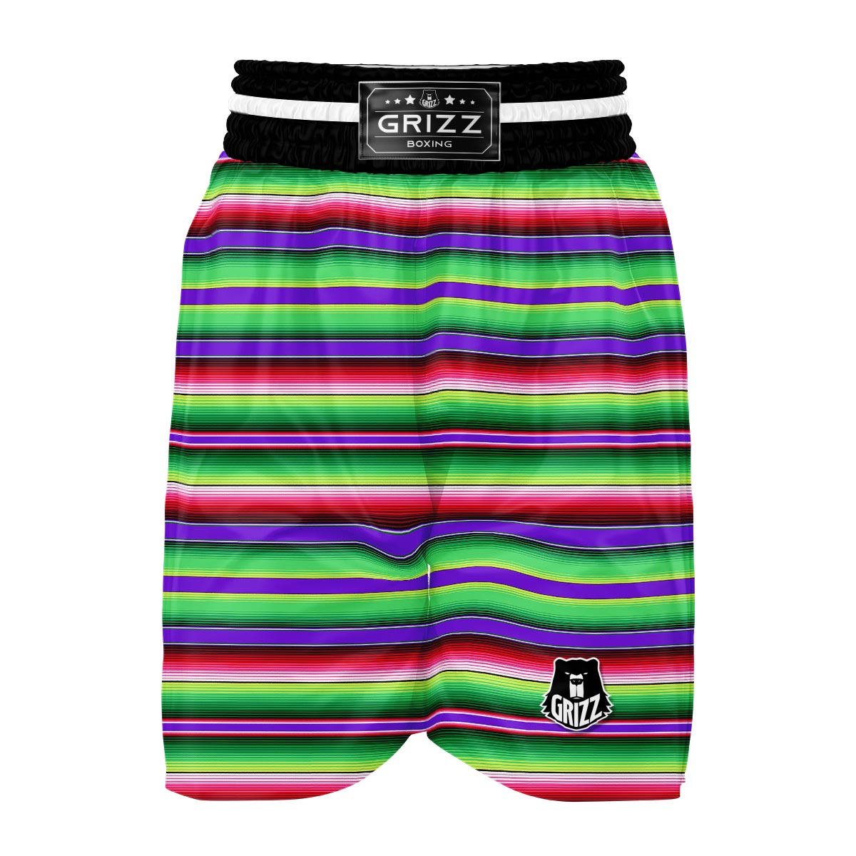 Mexican Serape Blanket Baja Pattern Print Boxing Shorts-grizzshop