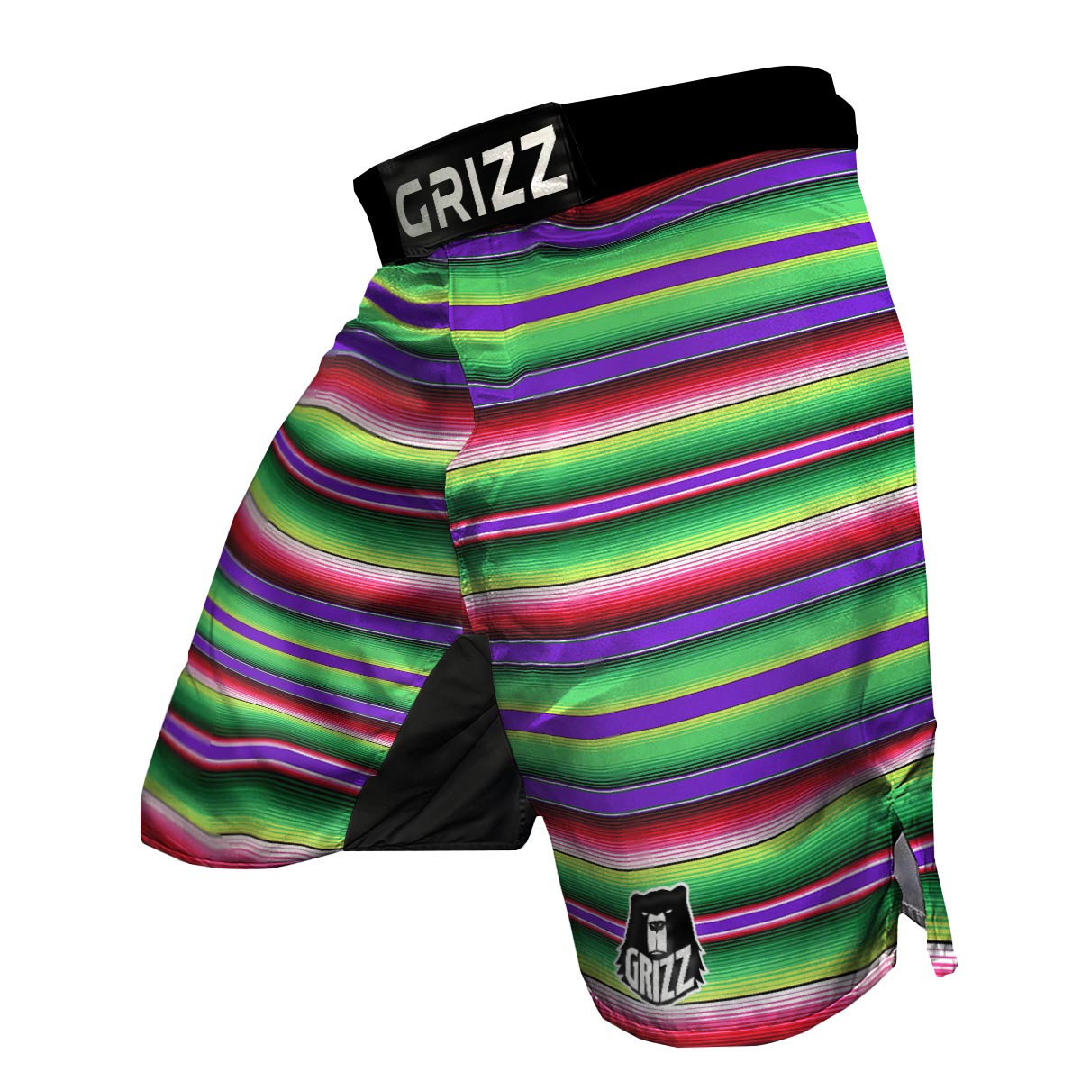 Mexican Serape Blanket Baja Pattern Print MMA Shorts-grizzshop