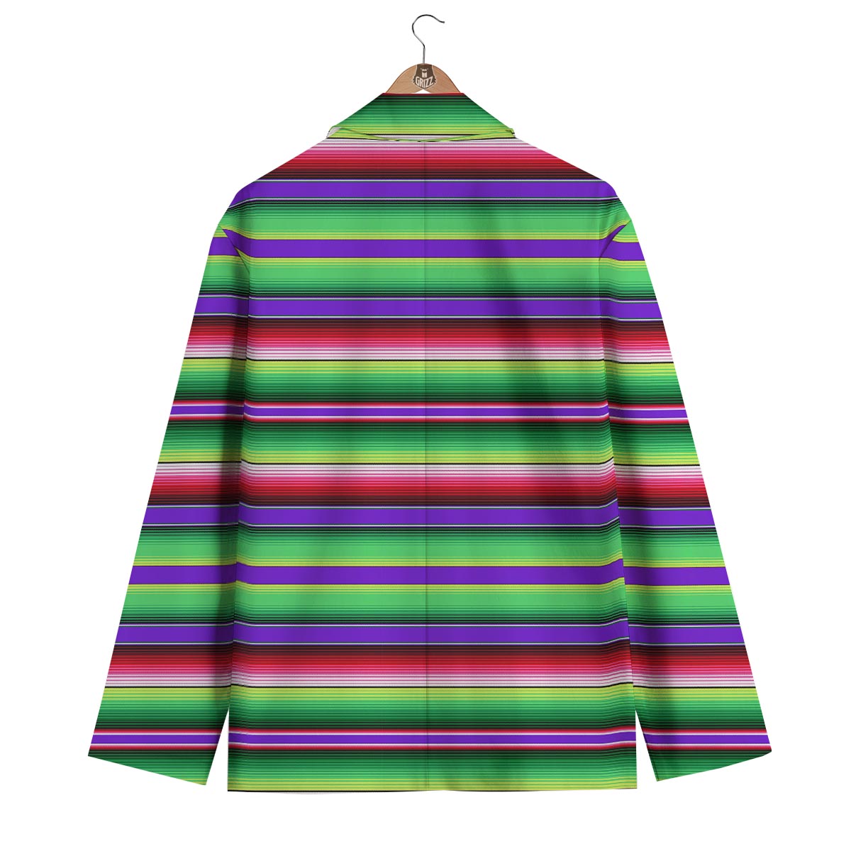 Mexican Serape Blanket Baja Pattern Print Men's Blazer-grizzshop