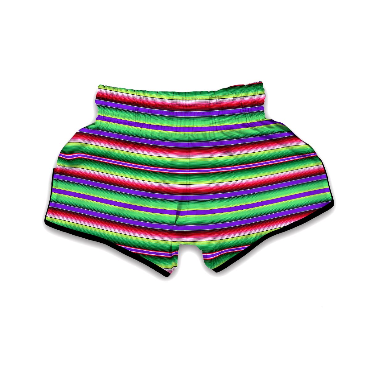 Mexican Serape Blanket Baja Pattern Print Muay Thai Boxing Shorts-grizzshop