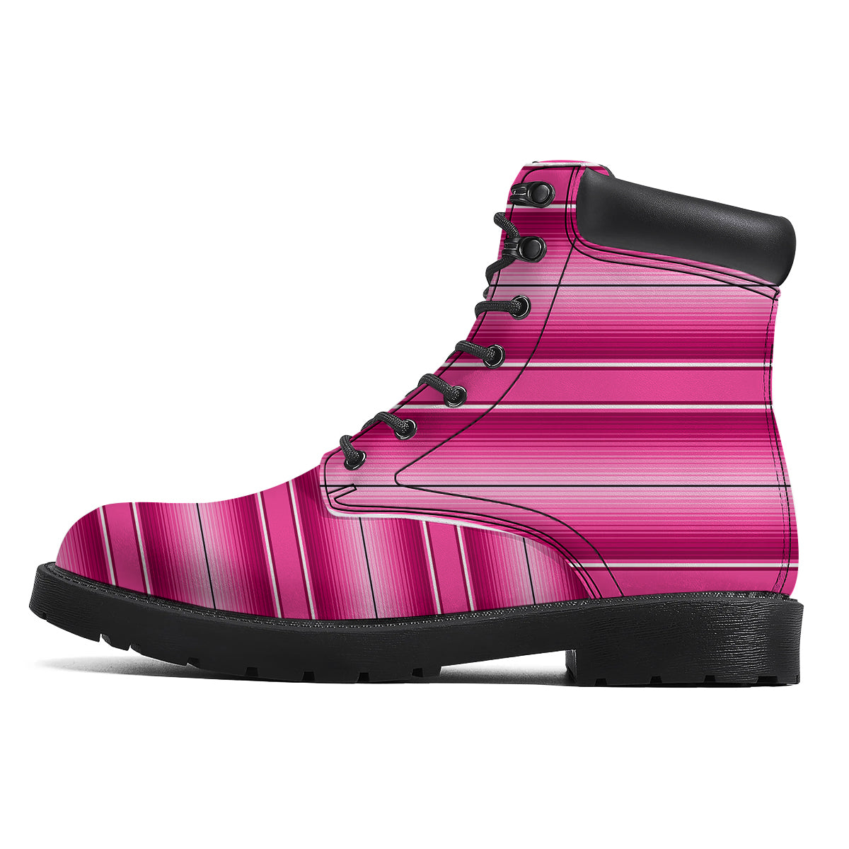 Mexican Serape Pink Print Boots-grizzshop