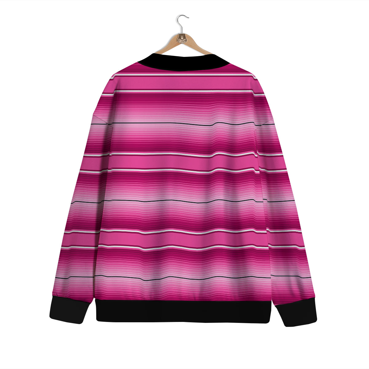 Mexican Serape Pink Print Cardigan-grizzshop