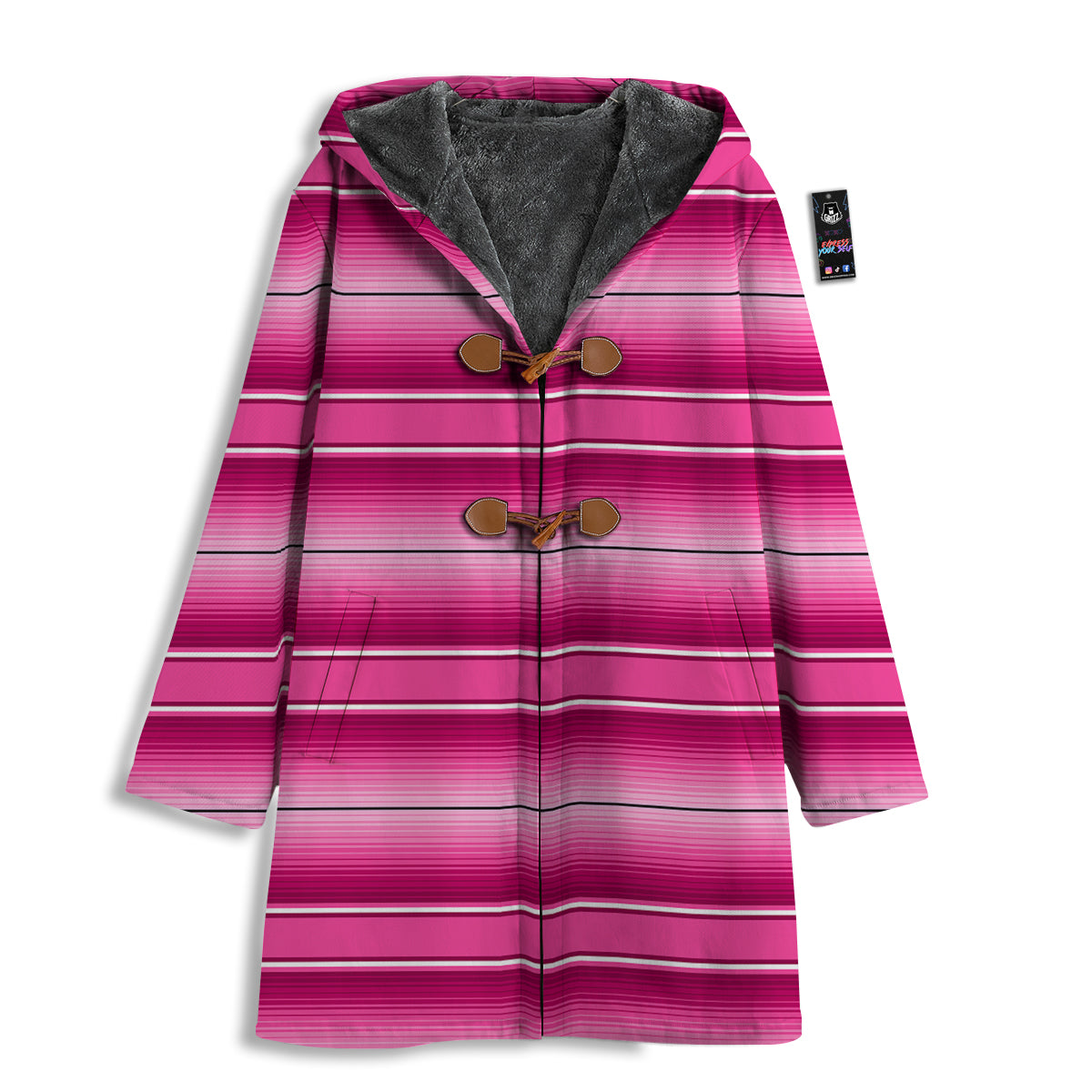 Mexican Serape Pink Print Men's Windbreaker Jacket-grizzshop