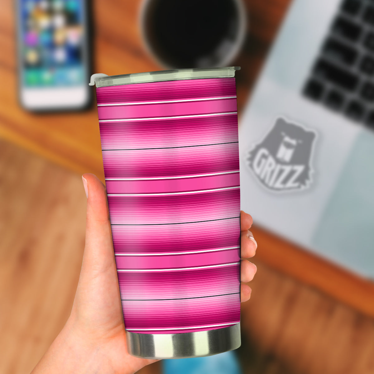 Mexican Serape Pink Print Tumbler-grizzshop