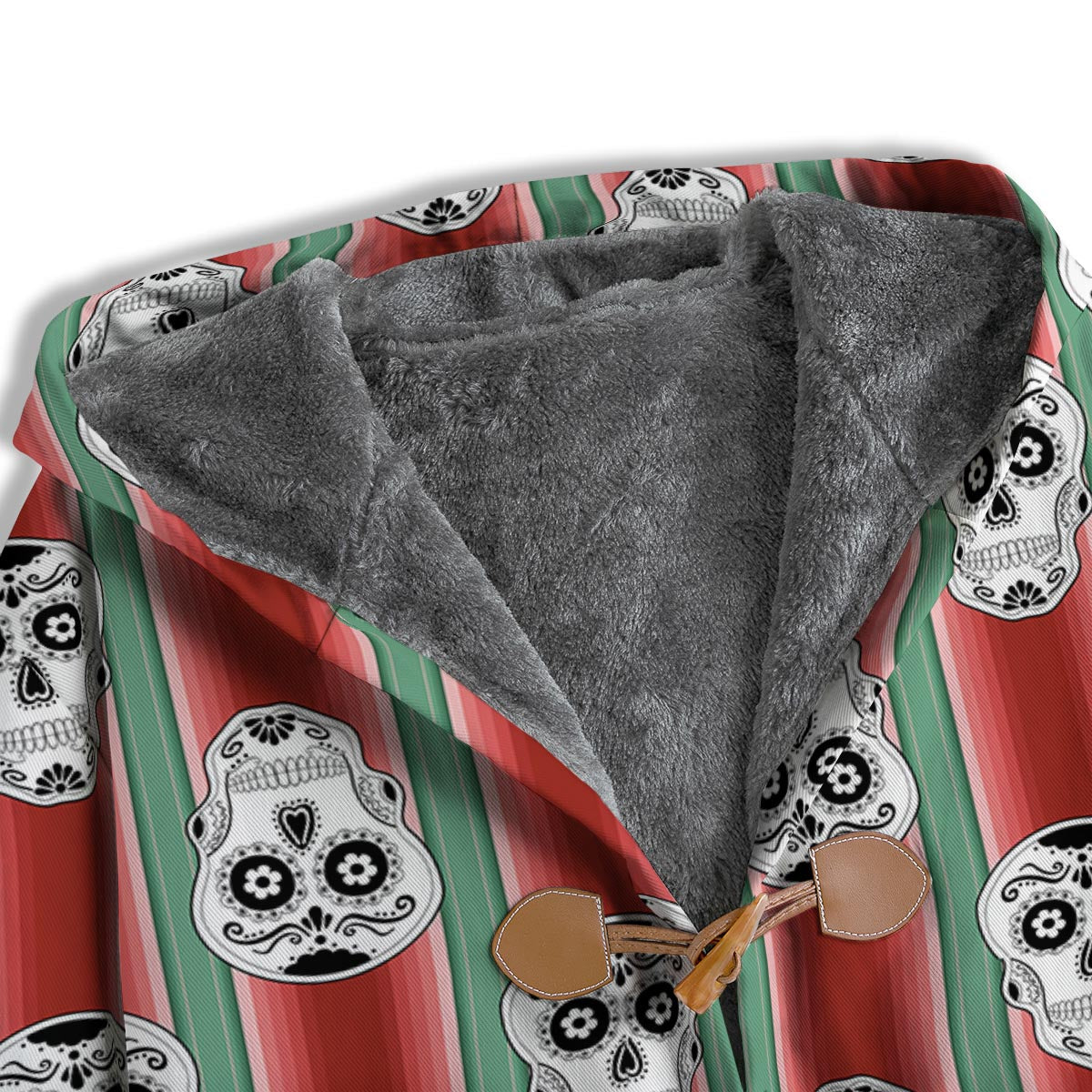 Mexican Serape Sugar Skull Print Pattern Men's Windbreaker Jacket-grizzshop