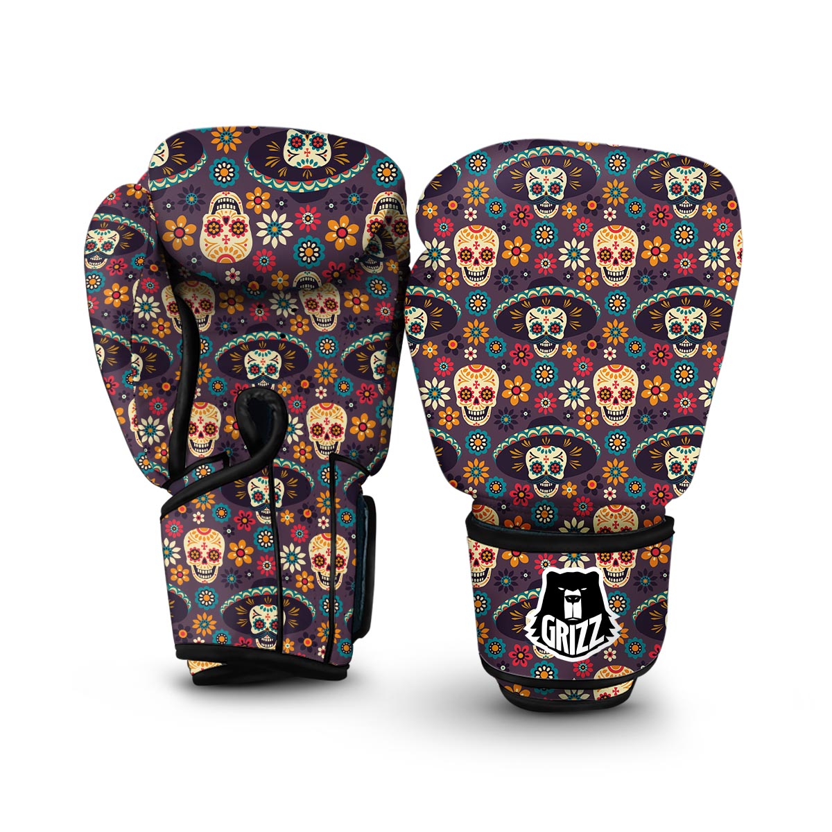 Mexican Skull Boxing Gloves-grizzshop