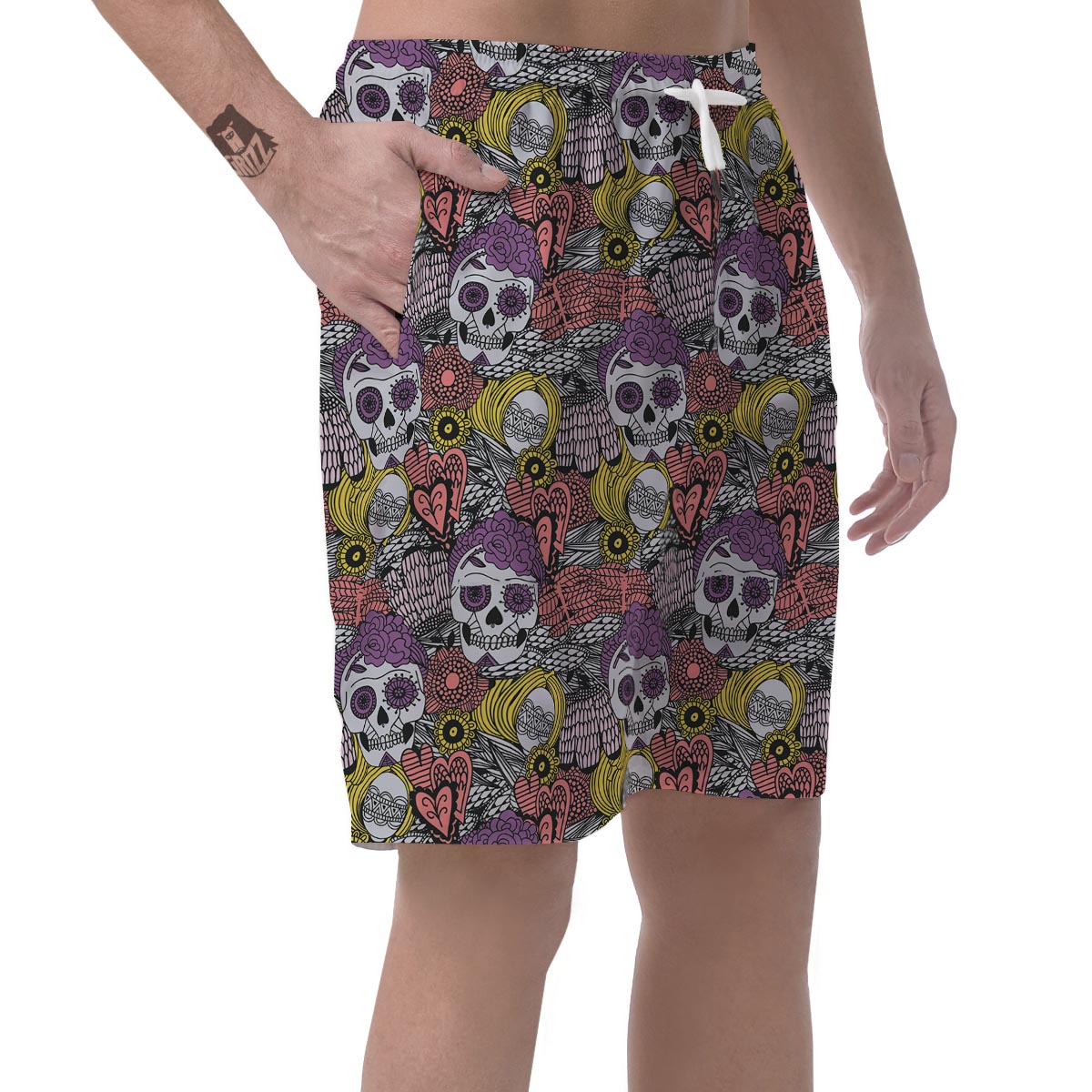 Mexican Skull Men's Shorts-grizzshop