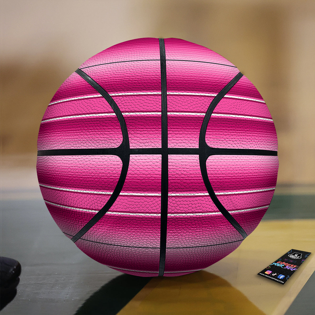 Mexican Serape Pink Print Basketball