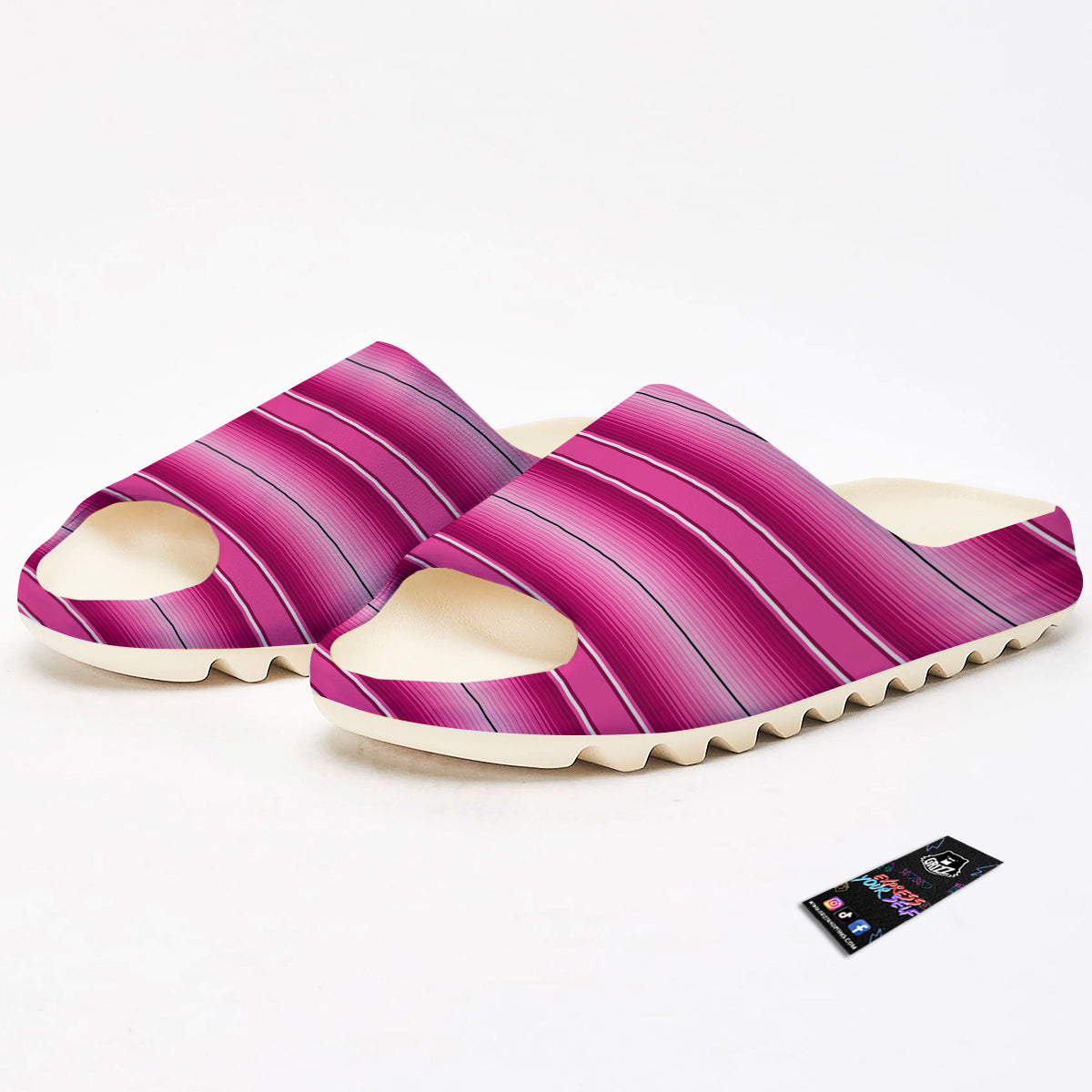 Mexican Serape Pink Print Sandals-grizzshop