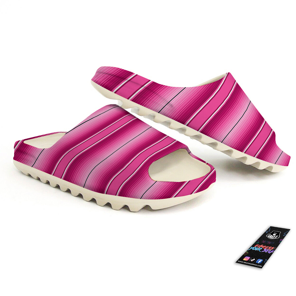 Mexican Serape Pink Print Sandals-grizzshop
