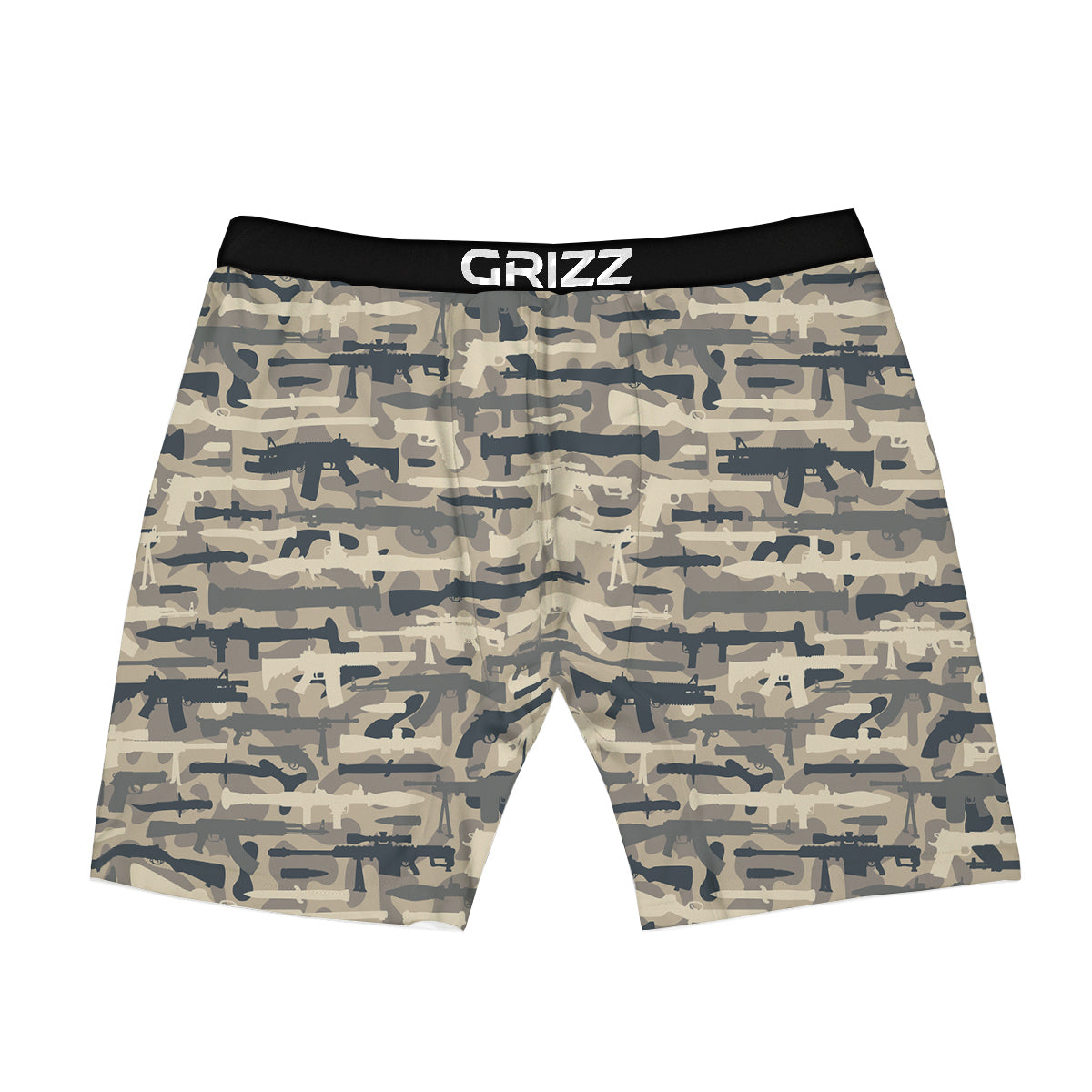 Military Gun Air Force Camo Print Boxer Briefs-grizzshop