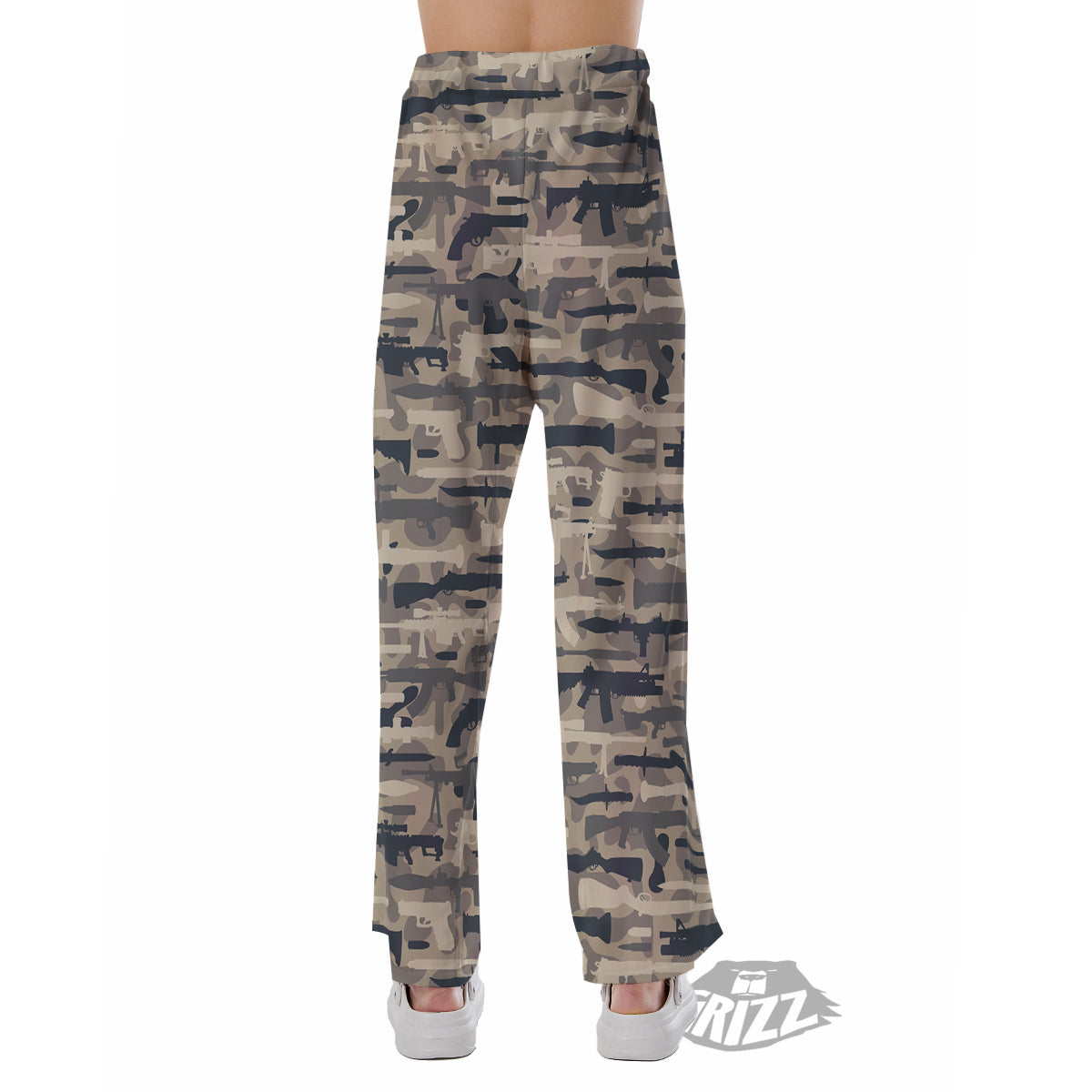 Military Gun Air Force Camo Print Pajama Pants-grizzshop