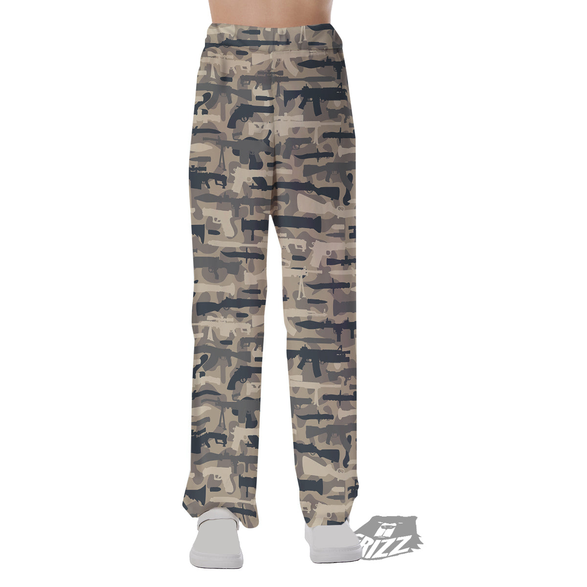 Military Gun Air Force Camo Print Pajama Pants-grizzshop