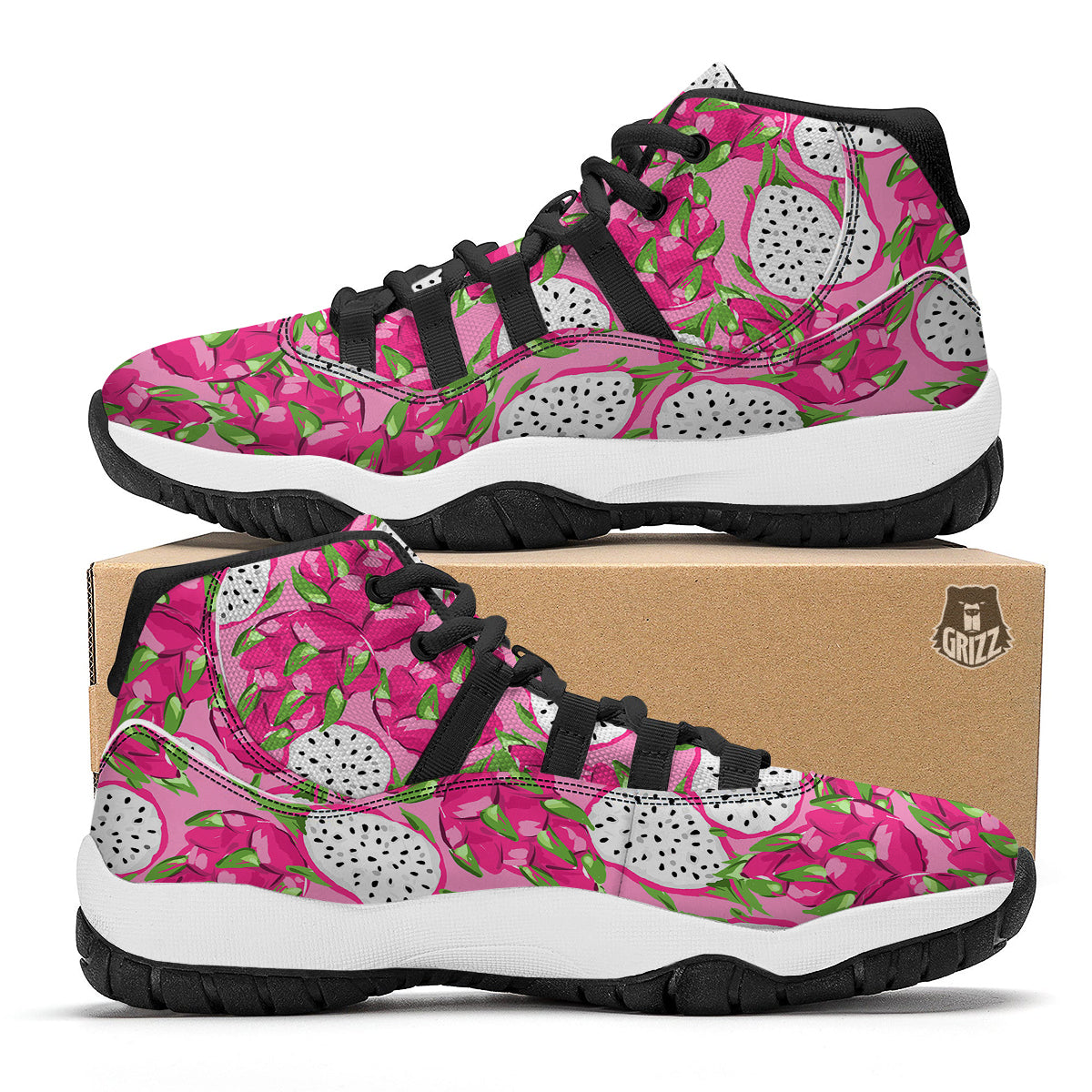 Military Gun Camo Print Black Bball Shoes-grizzshop
