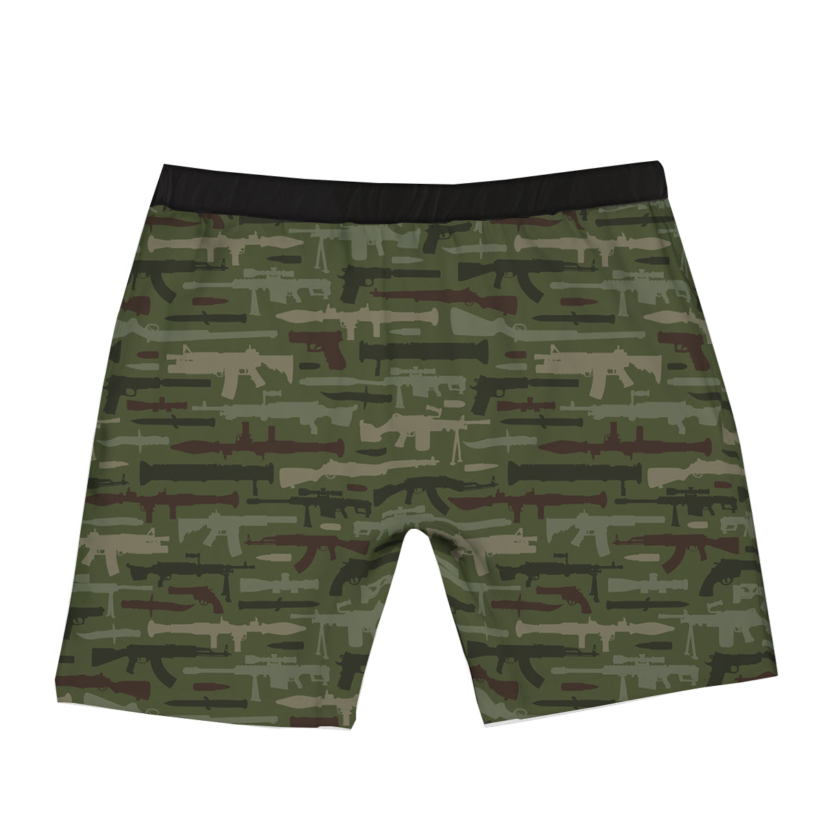 Military Gun Camo Print Boxer Briefs-grizzshop