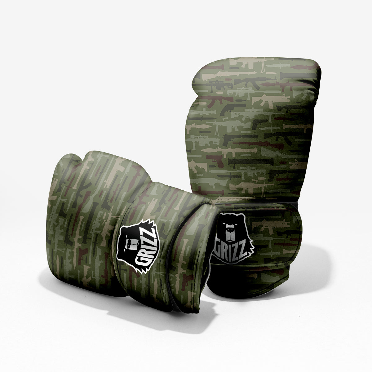 Military Gun Camo Print Pro Boxing Glove