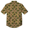 Military USA Print Pattern Button Up Shirt-grizzshop